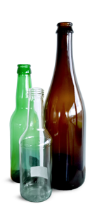 Glazen flessen
